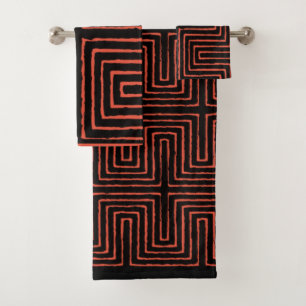 Maze Mud Cloth Badhandtuch Set