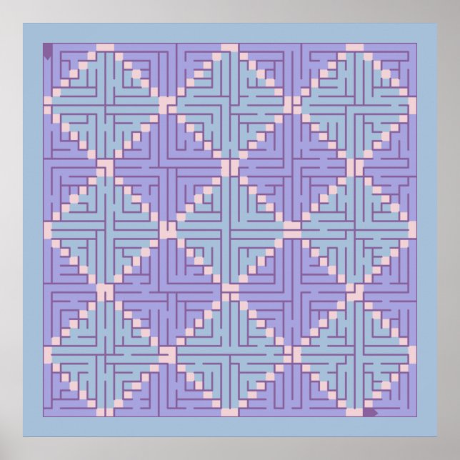 Maze Patchwork Poster (Vorne)