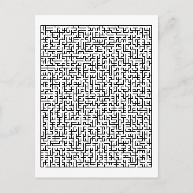 Maze Postkarte (Vorderseite)