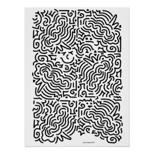 Maze Print von Jikaru Hayata Poster
