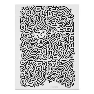 Maze Print von Jikaru Hayata Poster