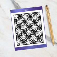 Maze Puzzle Zwei Lila | Aktivitätskarten