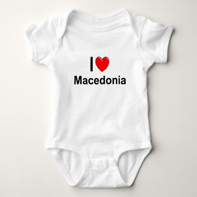 Mazedonien Baby Strampler (Vorderseite)