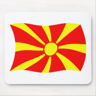 Mazedonien Flagge Mauspad