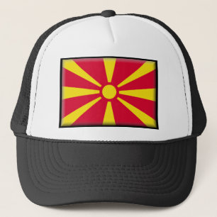 Mazedonien-Flagge Truckerkappe