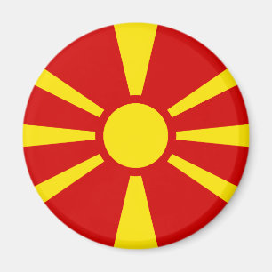 Mazedonien-Flaggen-Magnet Magnet