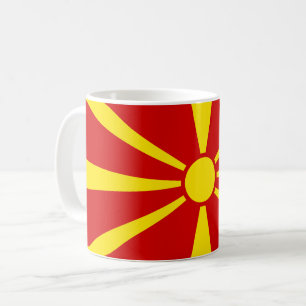Mazedonien (Mazedonien) Flagge Kaffeetasse