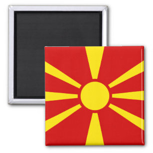 Mazedonien (Mazedonien) Flagge Magnet