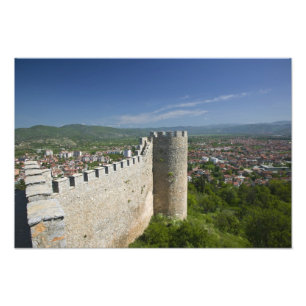 MAZEDONIEN, Ohrid. Car Samoil's Burg / Fotodruck