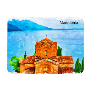 Mazedonien Panorama Travel Magnet