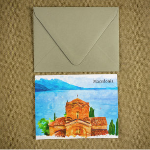 Mazedonien Panorama Travel Postkarte