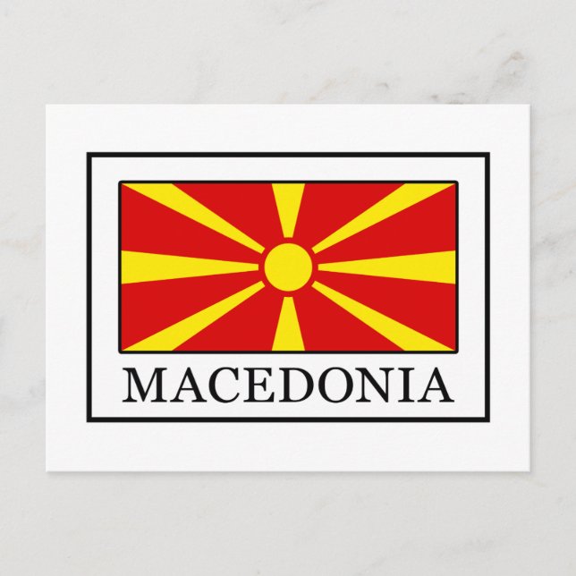 Mazedonien Postkarte (Vorderseite)