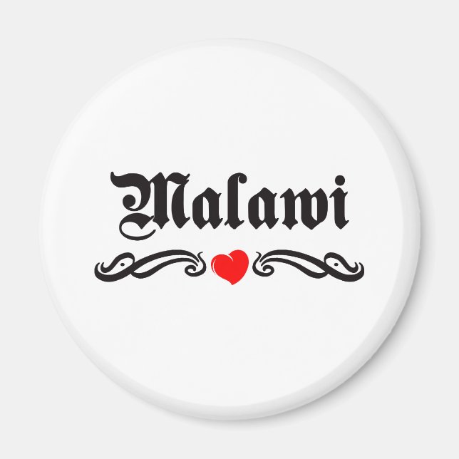 Mazedonien Tattoo Style Magnet (Vorne)