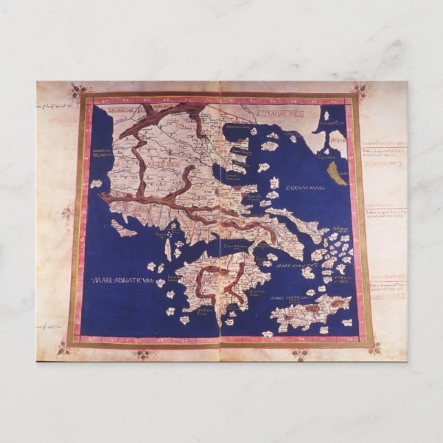 Mazedonien und Griechenland Postkarte (Vorderseite)