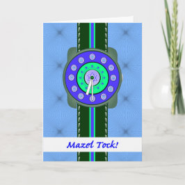 Mazel Tock! Mazel Tov auf Bar Mitzvah, Star Watch Karte