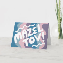 MAZEL TOV BAR BAT MITZVAH Maßgeschneiderte moderne Karte