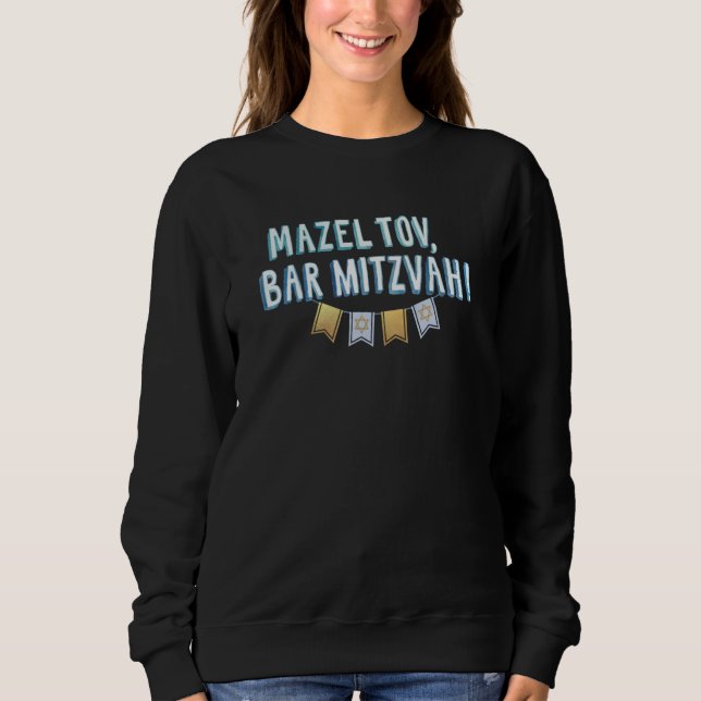 Mazel Tov Bar Mitzvah Sweatshirt (Vorderseite)