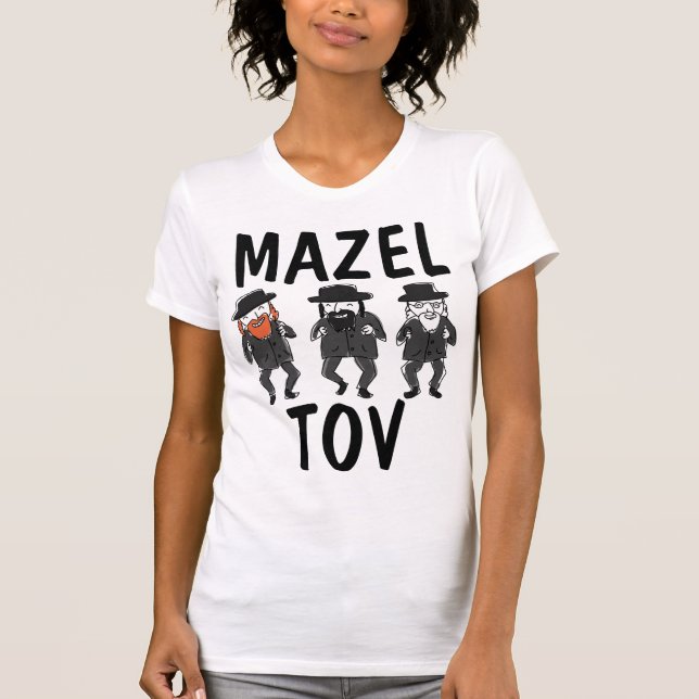 MAZEL TOV Drôle t-shirts juifs (Devant)