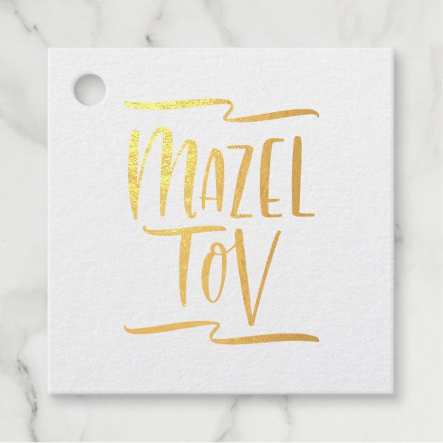 Mazel Tov Geschenkanhänger (Vorderseite)