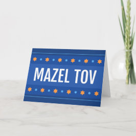 Mazel tov, herzlichen Glückwunsch zu Ihrer Bar mit Karte