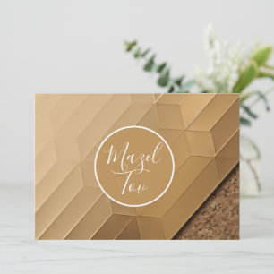 Mazel Tov Karte, Modern Elegant, Jüdische Gratulat Einladung