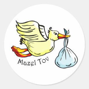 Mazel Tov Runder Aufkleber