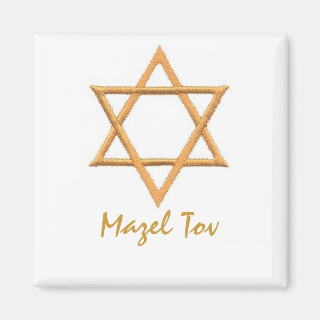 Mazel Tov/Star von David Magnet (Vorne)