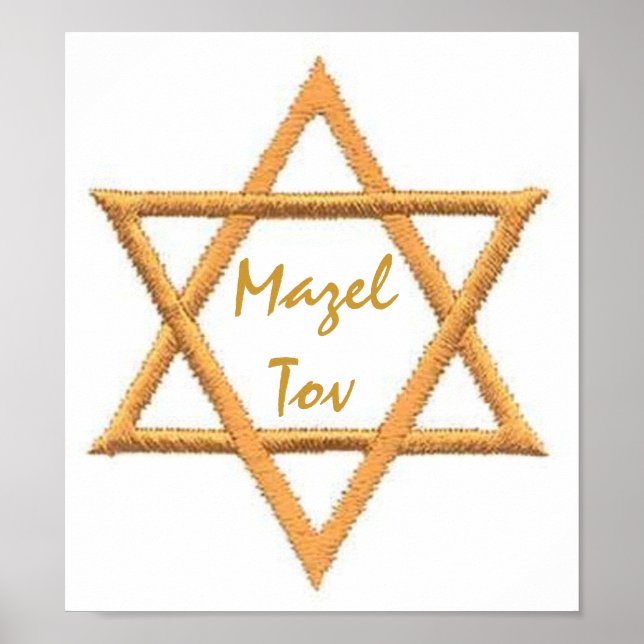 Mazel Tov/Star von David Poster (Vorne)