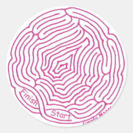 Mazes Round Maze Aufkleber