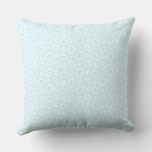 Mazipoodles Abstrakt Teardrops - Pastellblau Kissen