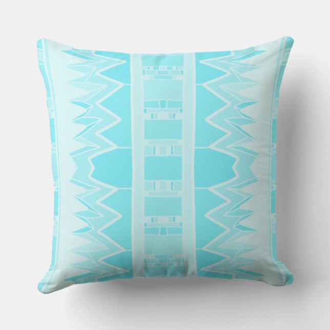 Mazipoodles Afrofuturist Pattern - Baby Blue Kissen (Rückseite)