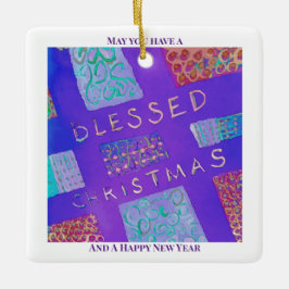 MAZIPOODLES Blessed Christmas  Keramikornament