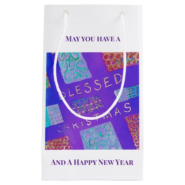 MAZIPOODLES Blessed Christmas  Kleine Geschenktüte (Vorderseite)