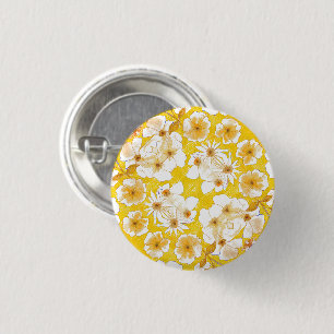 Mazipoodles Botanischer Garten - ButterscotGelb Button