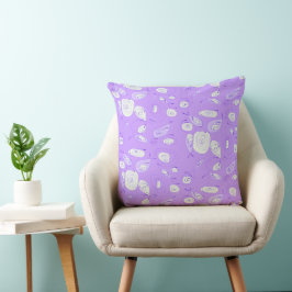 Mazipoodles Fish Rose Lilac Kissen