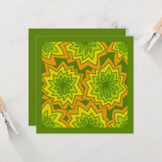 Mazipoodles Floral Feuerwerk Muster 041 Karte