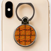 Mazipoodles Floral Liebe Herz Karo Orange Brown