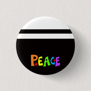 MAZIPOODLES Frieden Regenbogen 3 Button