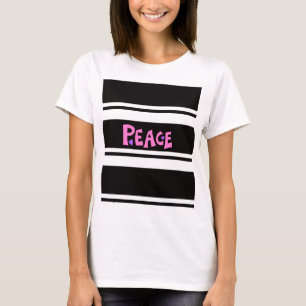 MAZIPOODLES Frieden Rosa 2 T-Shirt