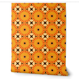 Mazipoodles Kaleidoskop P Rotes Gelbes Orange 1 Tapete
