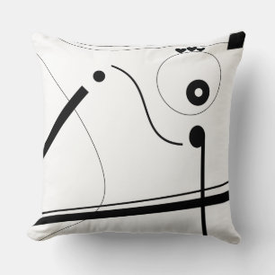 Mazipoodles Musical Komposition White Black Kissen