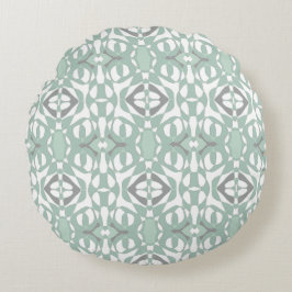 Mazipoodles Neuro Art - Dusty Mint Duck Egg Green Rundes Kissen