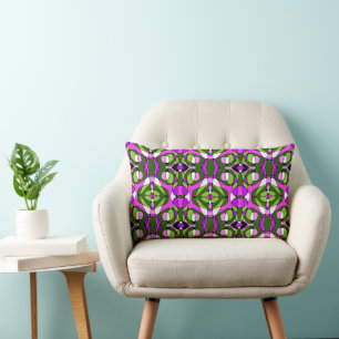 Mazipoodles Neuro Art - Green Pink Magenta Lendenkissen