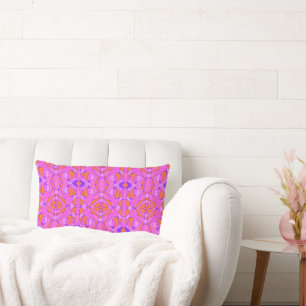 Mazipoodles Neuro Art Pink Orange Lila Lendenkissen