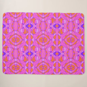 Mazipoodles Neuro Art Pink Orange Lila Sherpadecke