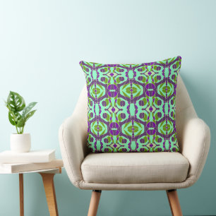 Mazipoodles Neuro Art - Spearmint Lila Grün Kissen