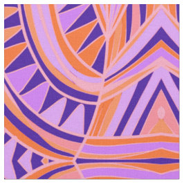 Mazipoodles New Fish Head Blätter Jazz Funk Orange Stoff