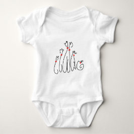 Mazipoodles Niedliche Katzen 2 Baby Strampler