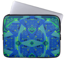 Mazipoodles Origami Chintz Blue Green