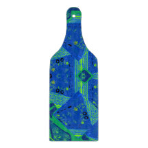 Mazipoodles Origami Chintz Blue Green